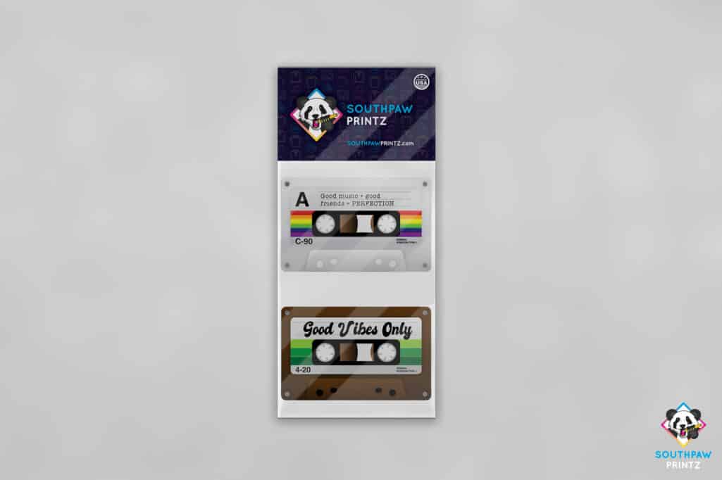 Cassette Tape 420 & Good Friends Sticker