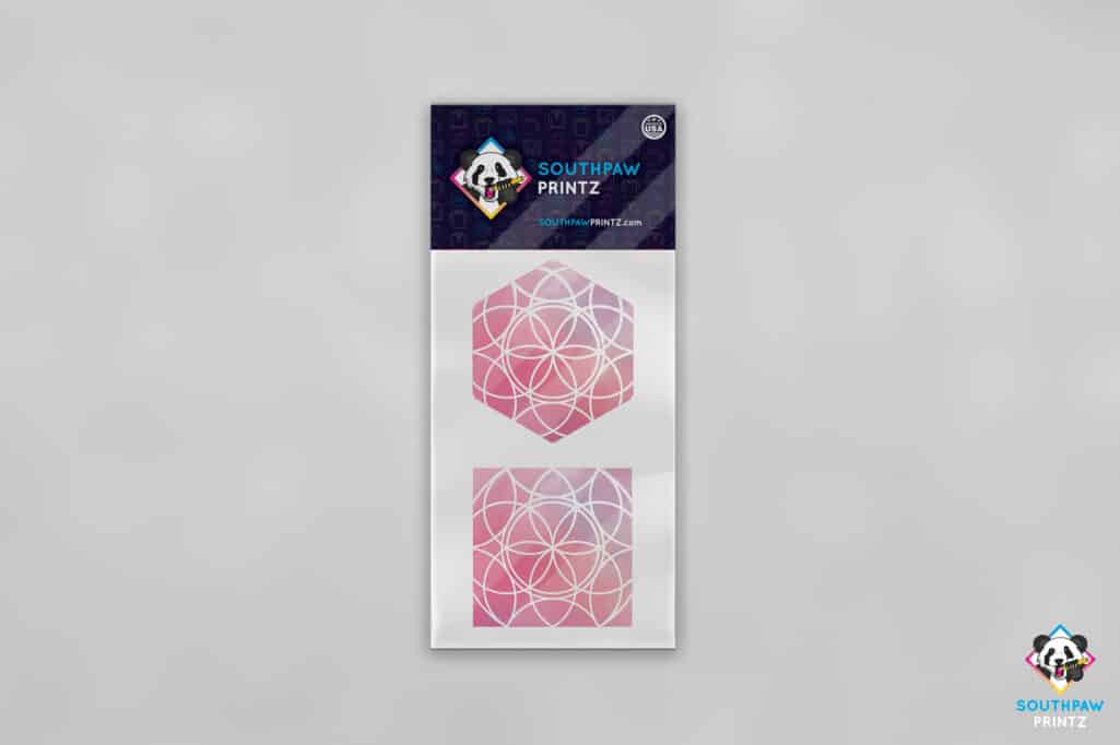 Hexagon & Square Geometric Stickers
