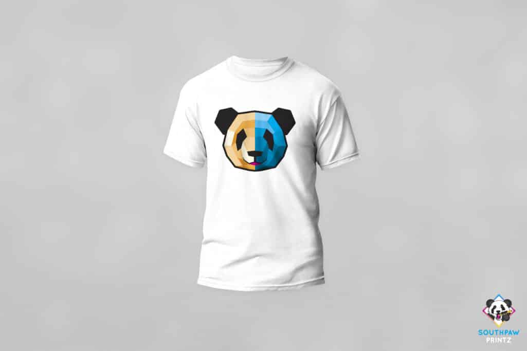 Kids Geometric Panda T-Shirt - Image 2