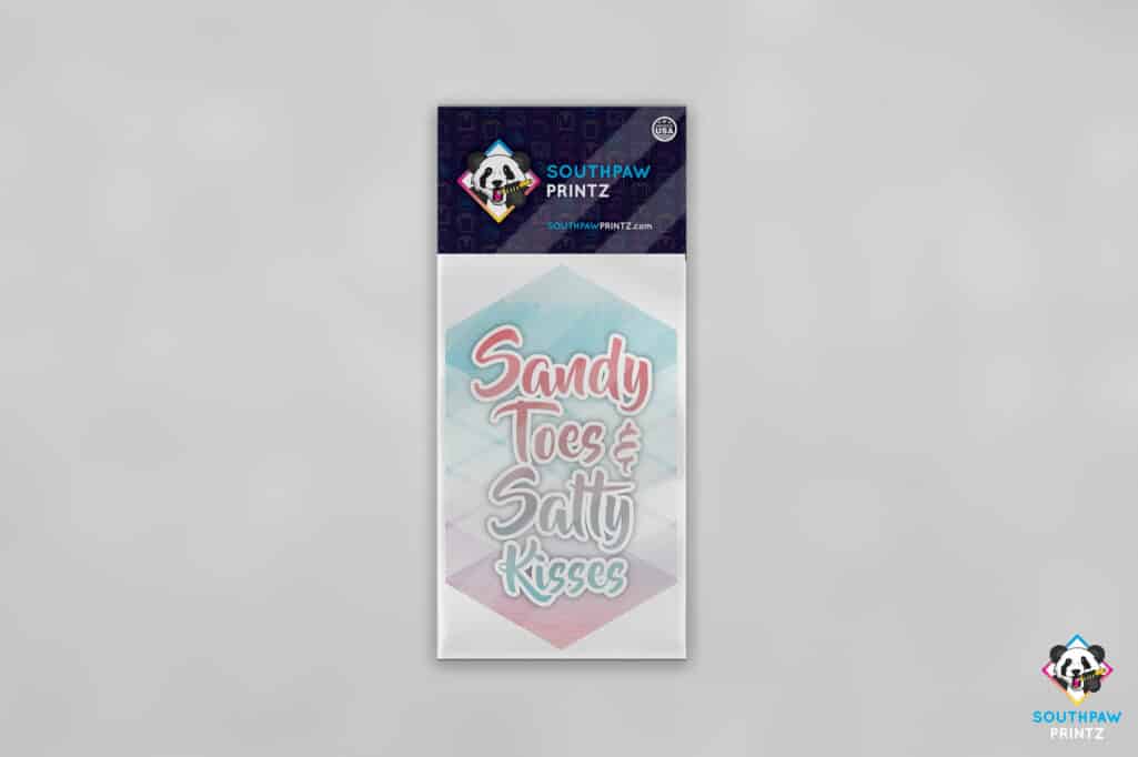 Sandy Toes & Salty Kisses Sticker