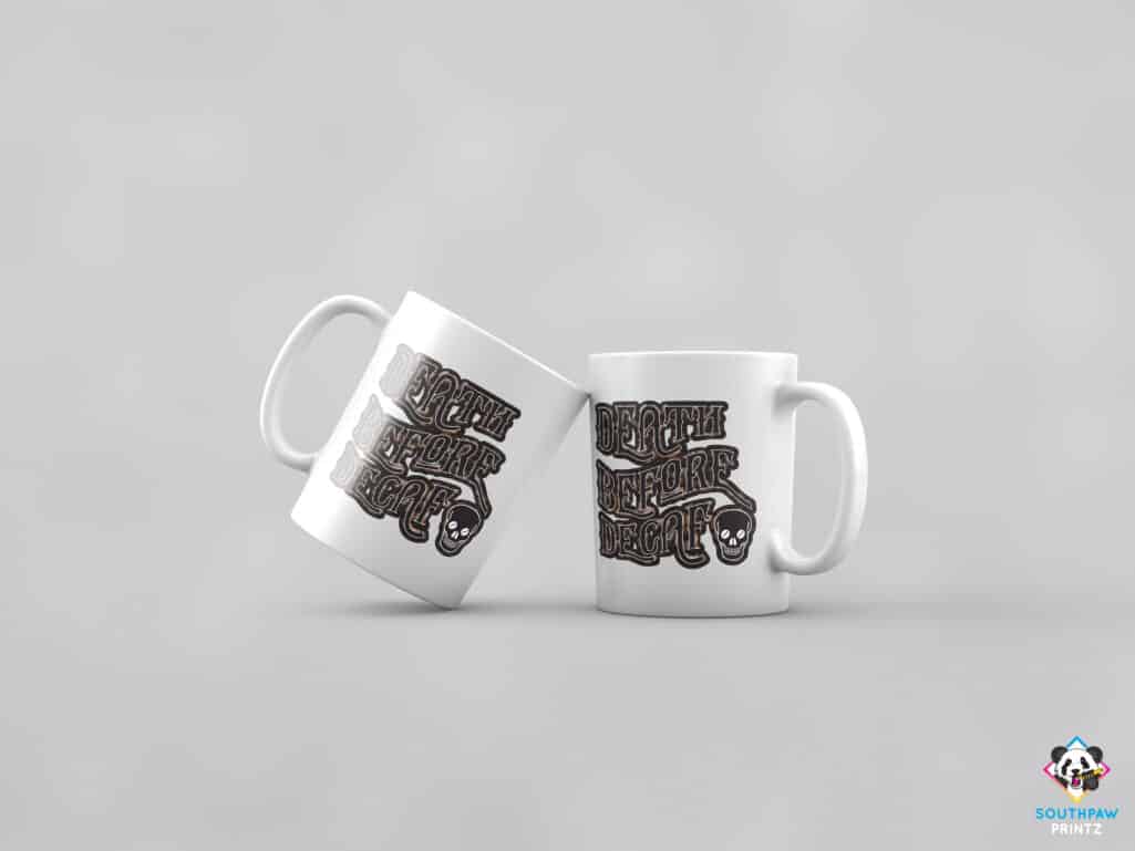Death Before Decaf Mug
