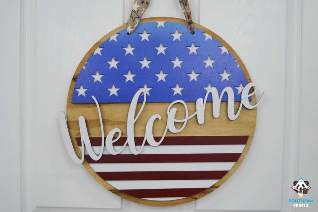 Stars & Stripes Welcome - Layered