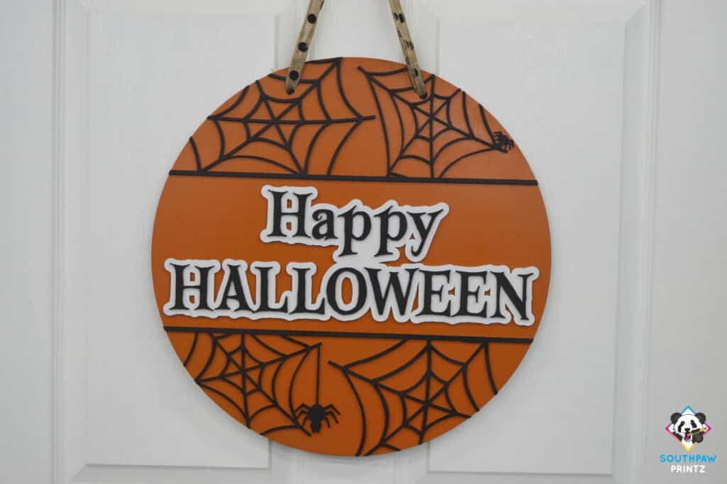Happy Halloween Spiderweb - Layered