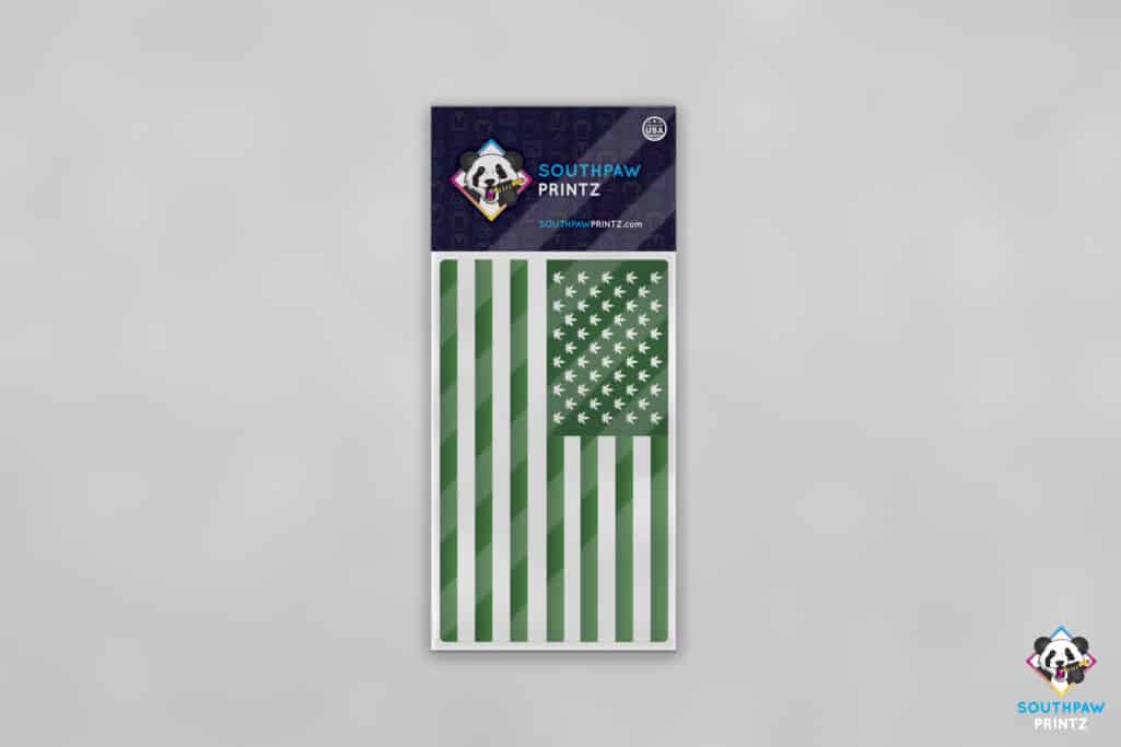 Weed USA Flag Sticker
